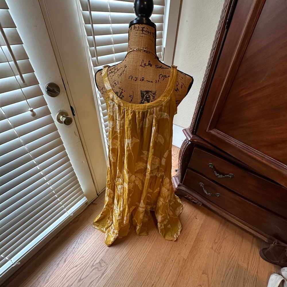 H&M Yellow Ruched Maxi Sundress - Picture 4 of 6